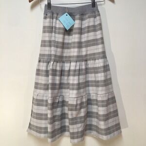 Skirt Flannel Girl 10/12 Plaid Heavyweight Ruffle Tier Maxi Mom and Pop's Kids